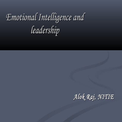 Emotional intelligence ppt
