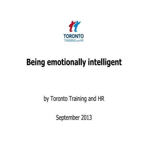 Emotional intelligence September 2013
