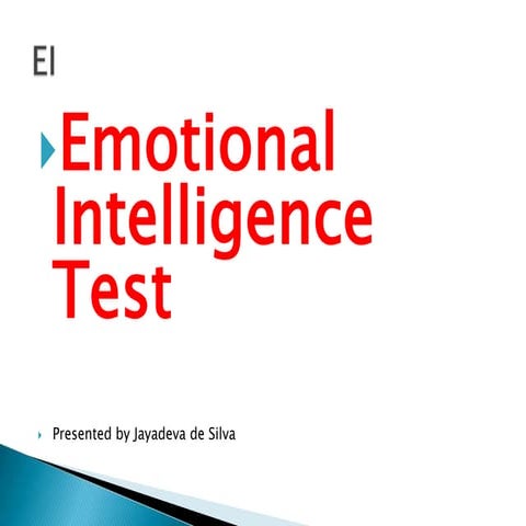 Emotional intelligence test