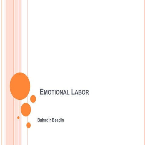 Emotional Labor 
