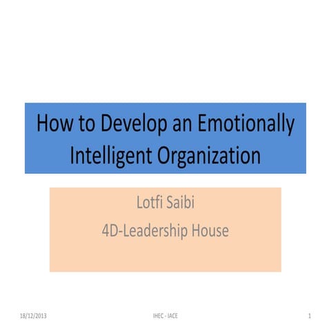 Give a boost of Emotional Intelligence to your Organization