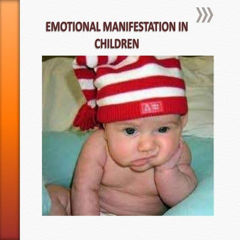 Emotional manifestation in children 2
