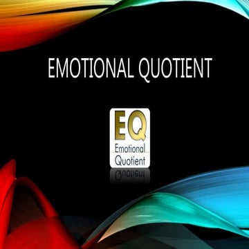 Emotional quotient