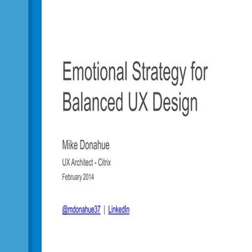 Emotional Strategy for Balanced UX Design