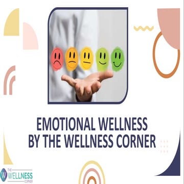 Emotional and mental wellness