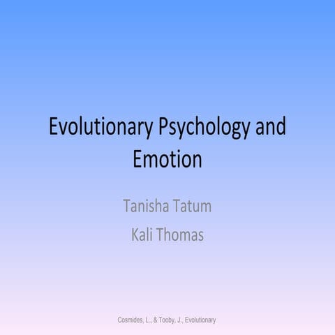 Emotion panal powerpoint