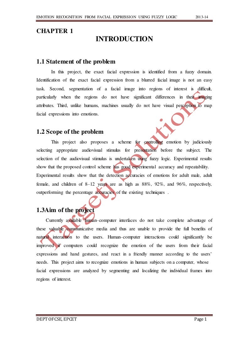 Emotion recognition from facial expression using fuzzy logic