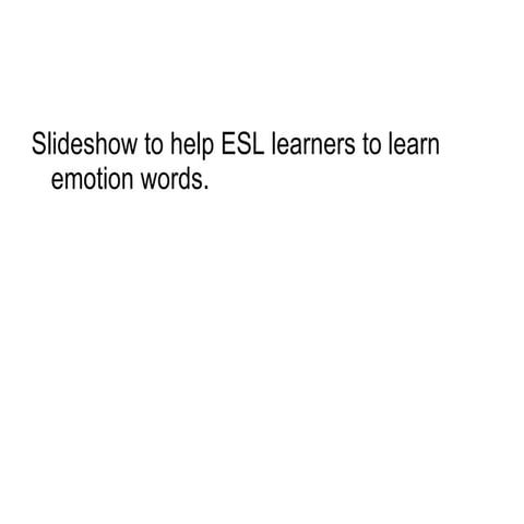 Emotions Esl