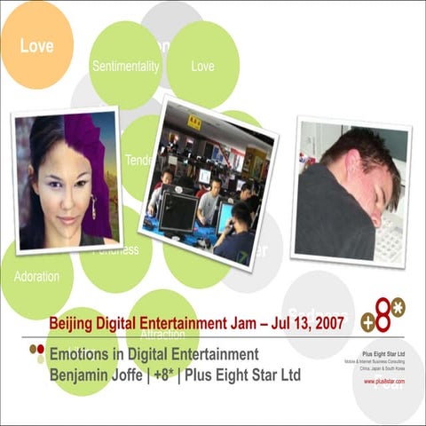 Emotions in Digital Entertainment