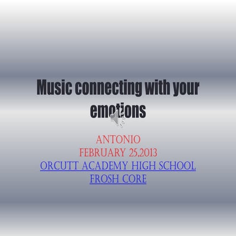 Coracero Emotions and Music Power point