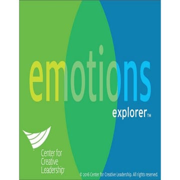 Emotions Explorer Webinar CCL Labs