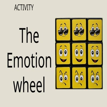 Emotion Wheel Activity Chart. Involves various emotions | PPTX