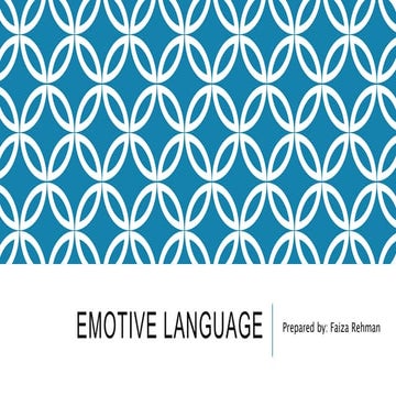 Emotive language