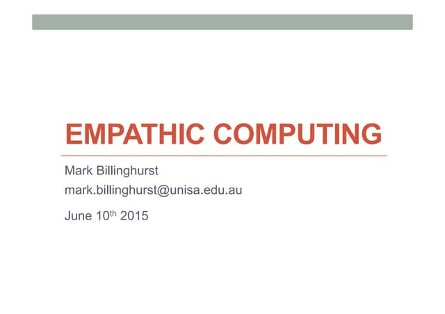Empathic Computing