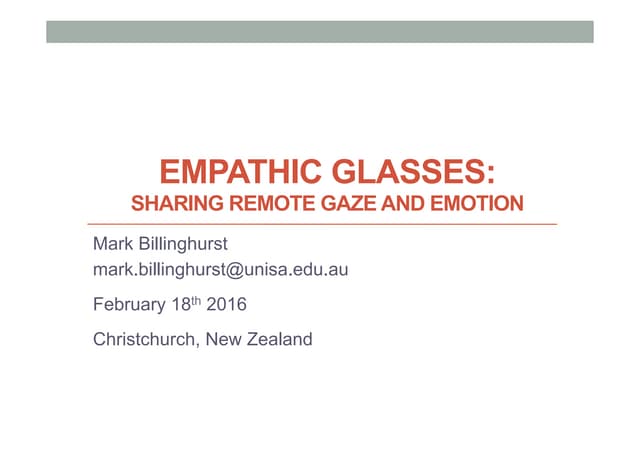 Empathic Glasses