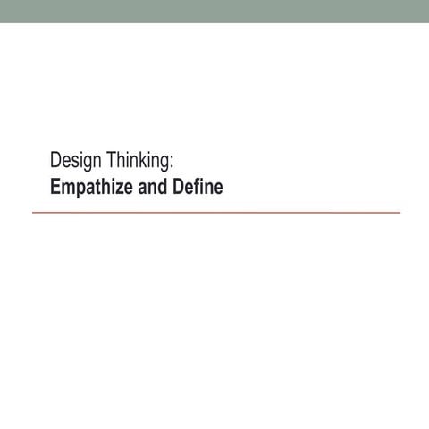 Empathize and define sirisha | PDF