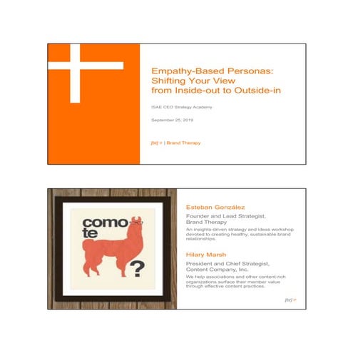 Empathy-Based Personas: Shifting Your View from Inside-Out to Outside-In