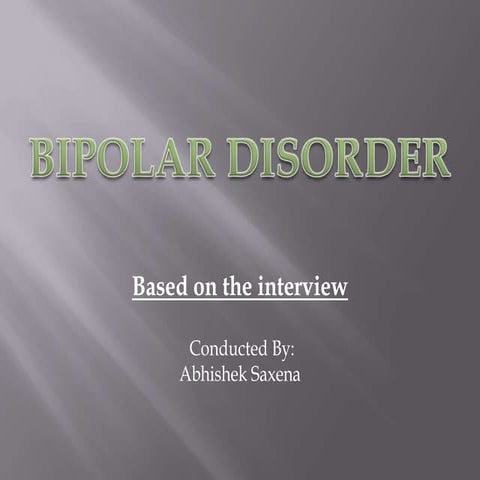  bipolar disorder