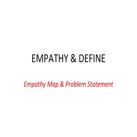 Empathy & define