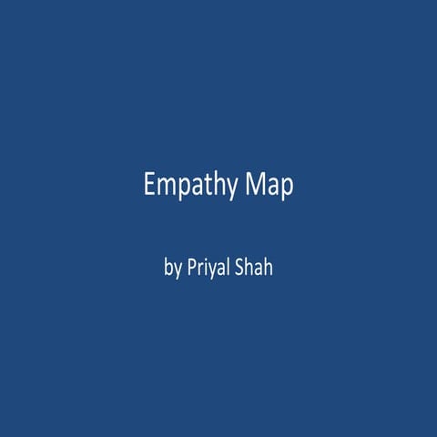 Empathy map & Problem statement | PPTX