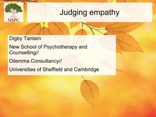 Empathy northampton 30 nov 2011