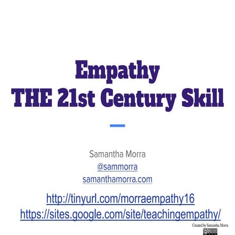 Empathy THE 21st Century Skill