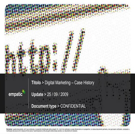 Digital Marketing Case History