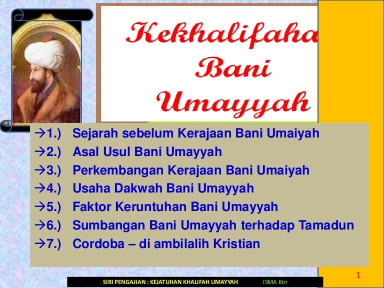 Empayar Umayyah Pt 1 Muqaddimah Pt B