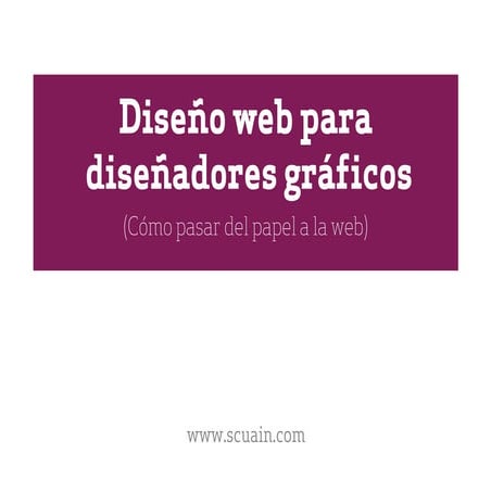 Diseño web para diseñadores gráficos