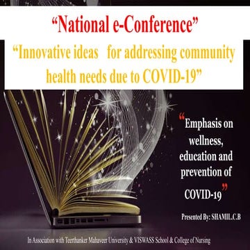 Emphasis on wellness, education and prevention of covid 19