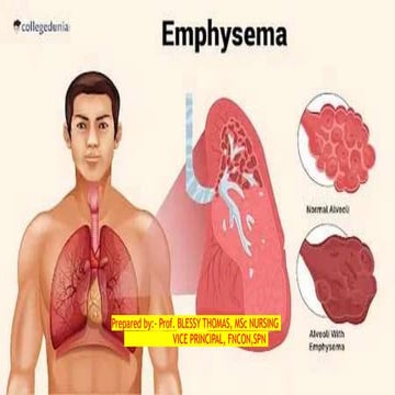 NURSING MANAGEMENT OF PATIENT WITH EMPHYSEMA .PPT
