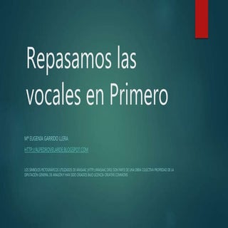 Empieza por...vocales