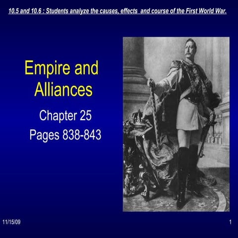 Unit 6 Topic 1 Notes - German Empire and Alliances