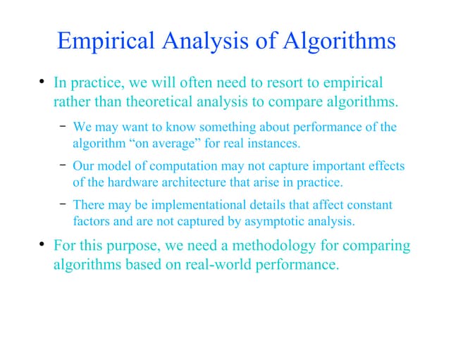 Empirical analysis