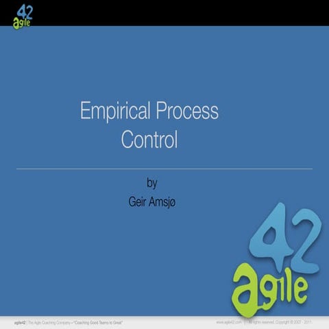Empirical processcontrol