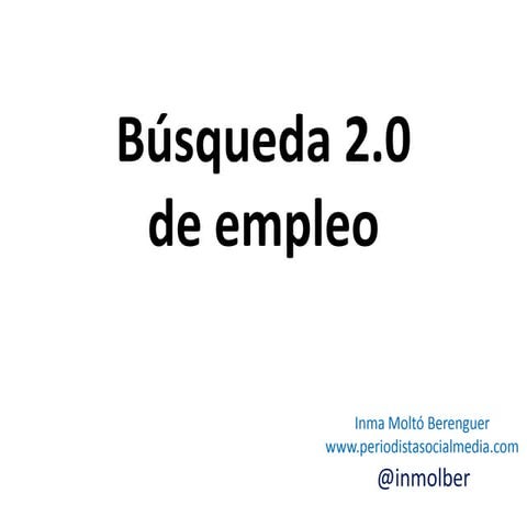 búsqueda2.0 de empleo