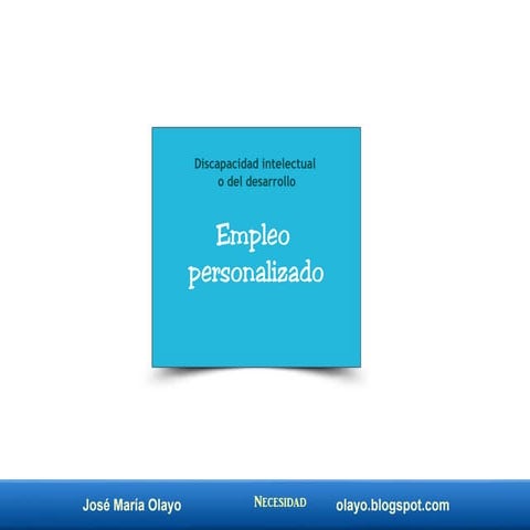 Empleo personalizado. Discapacidad intelectual o del desarrollo..pdf