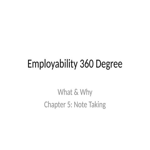 Employability_360_Note_Taking for employability