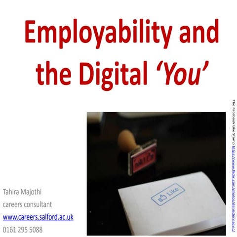 Employability and the Digital You