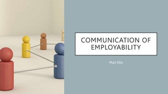 Employability presentation for PSP3 module