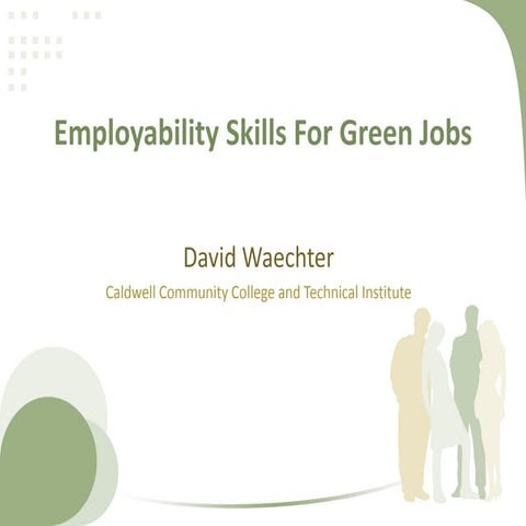 Employability Skills For Green Jobs