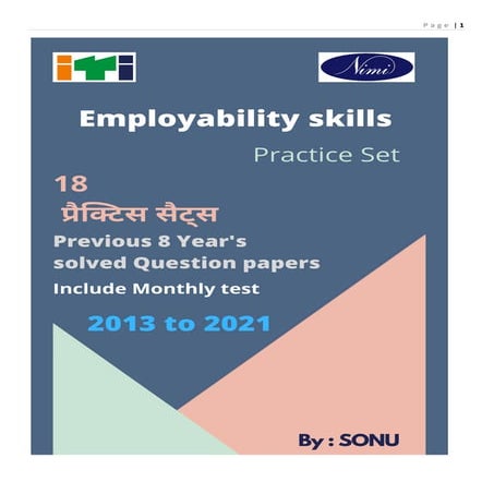 Employability Skills Practice Set for ITI