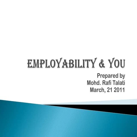 Employability & you