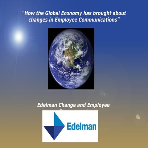 Employee Communications in a Global Economy