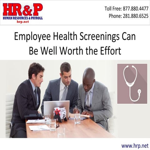 Employee Health Screenings Can Be Well Worth the Effort