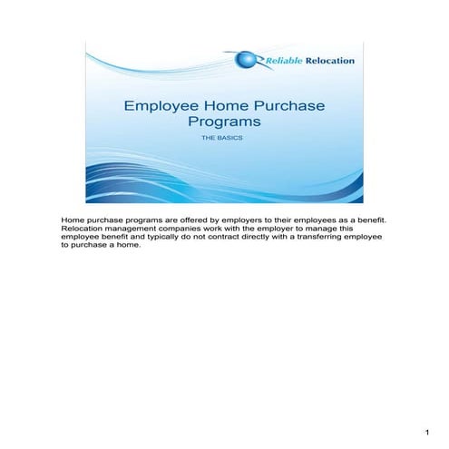 Employee Home Purchase Programs