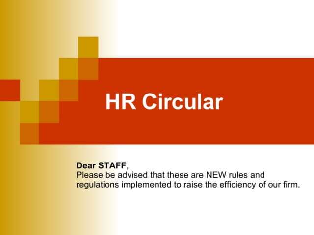 Employee Rules And Regulations