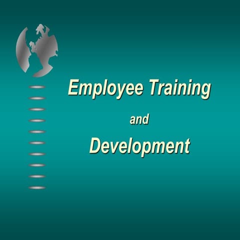 Employee training & development-ppt-