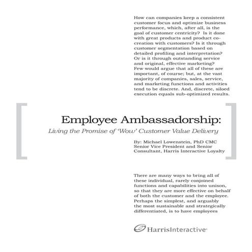 Employee Ambassadorship Ii White Paper Final