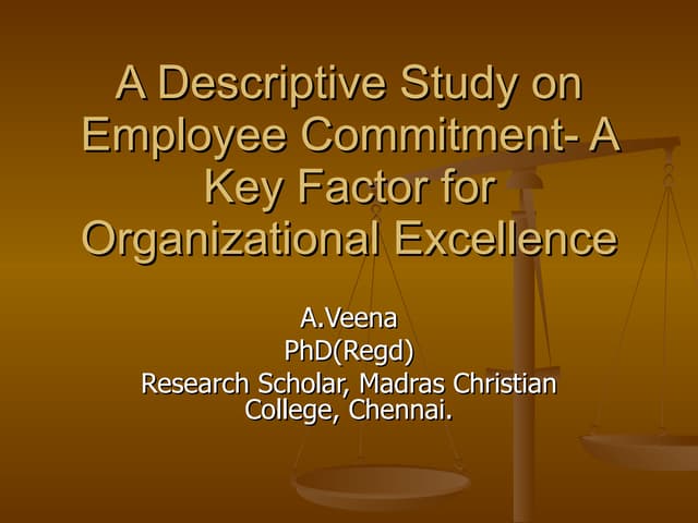 Employee commitment